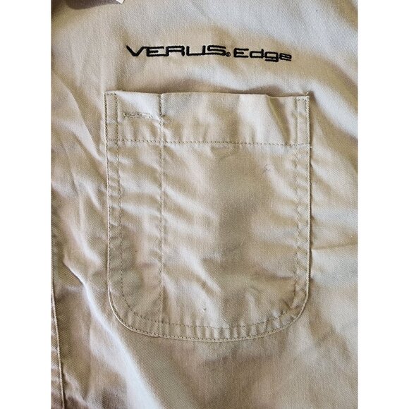 Tri-Mountain Snap-On Verus Edge Official Licensed Short Sleeve Khaki Medium New - Picture 9 of 12